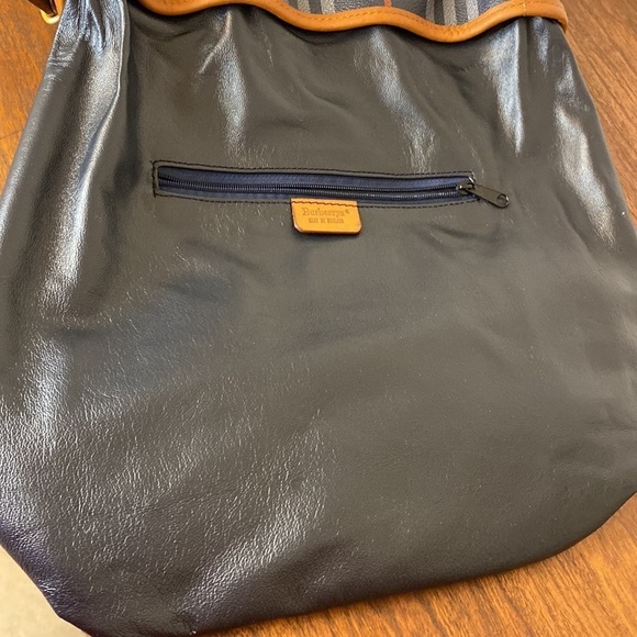 Burberry Bucket Bag coated canvas navy blue Haymarket pattern - Picture 13 of 14